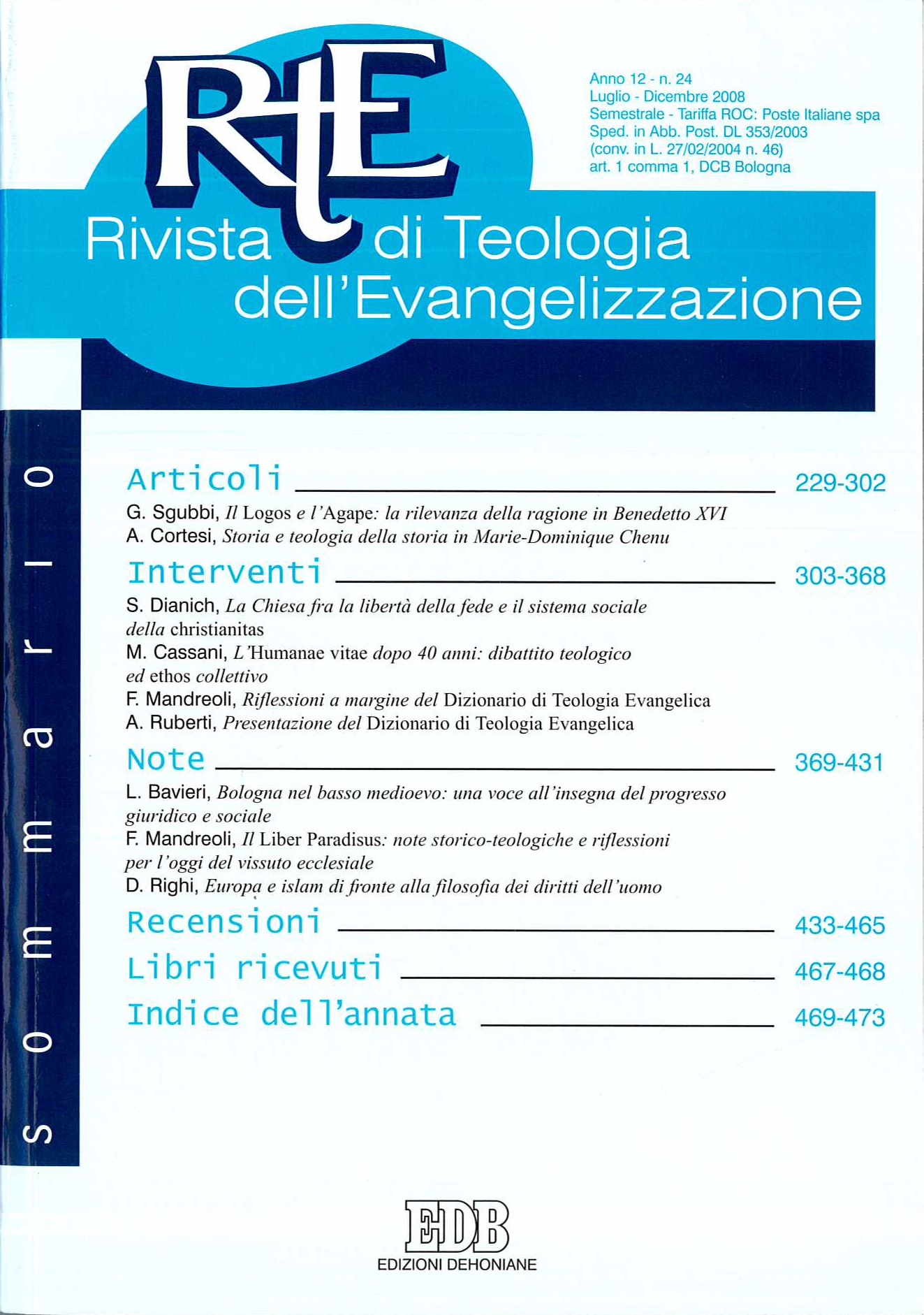 RTE24 copertina a12 lugdic2008